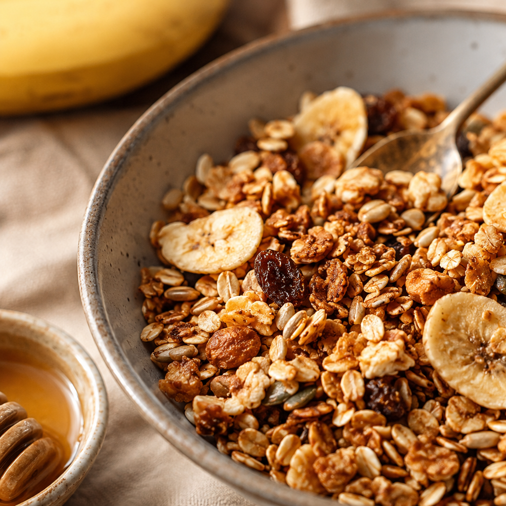 Honey & Banana Baked Granola