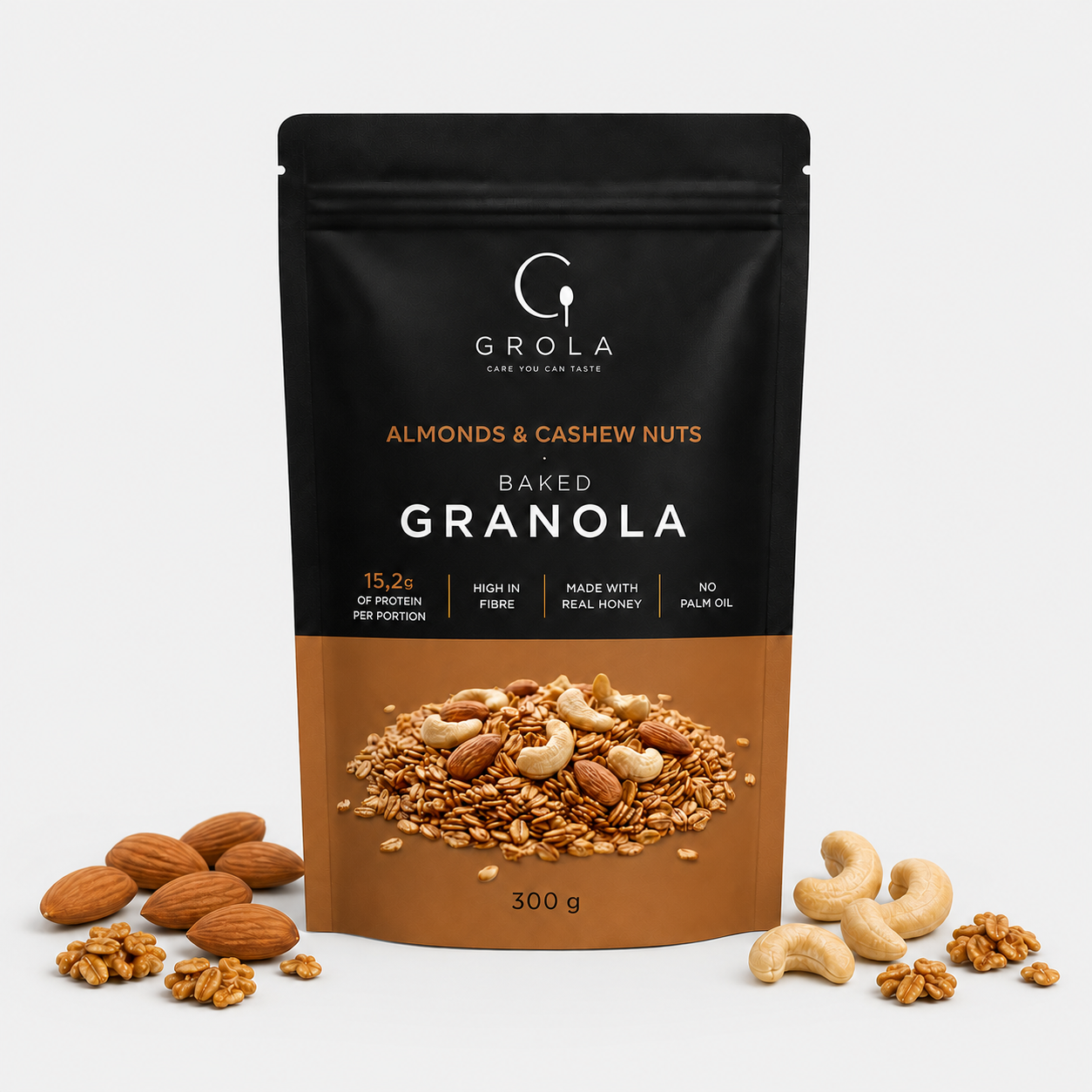 Almonds & Cashew Nuts Baked Granola