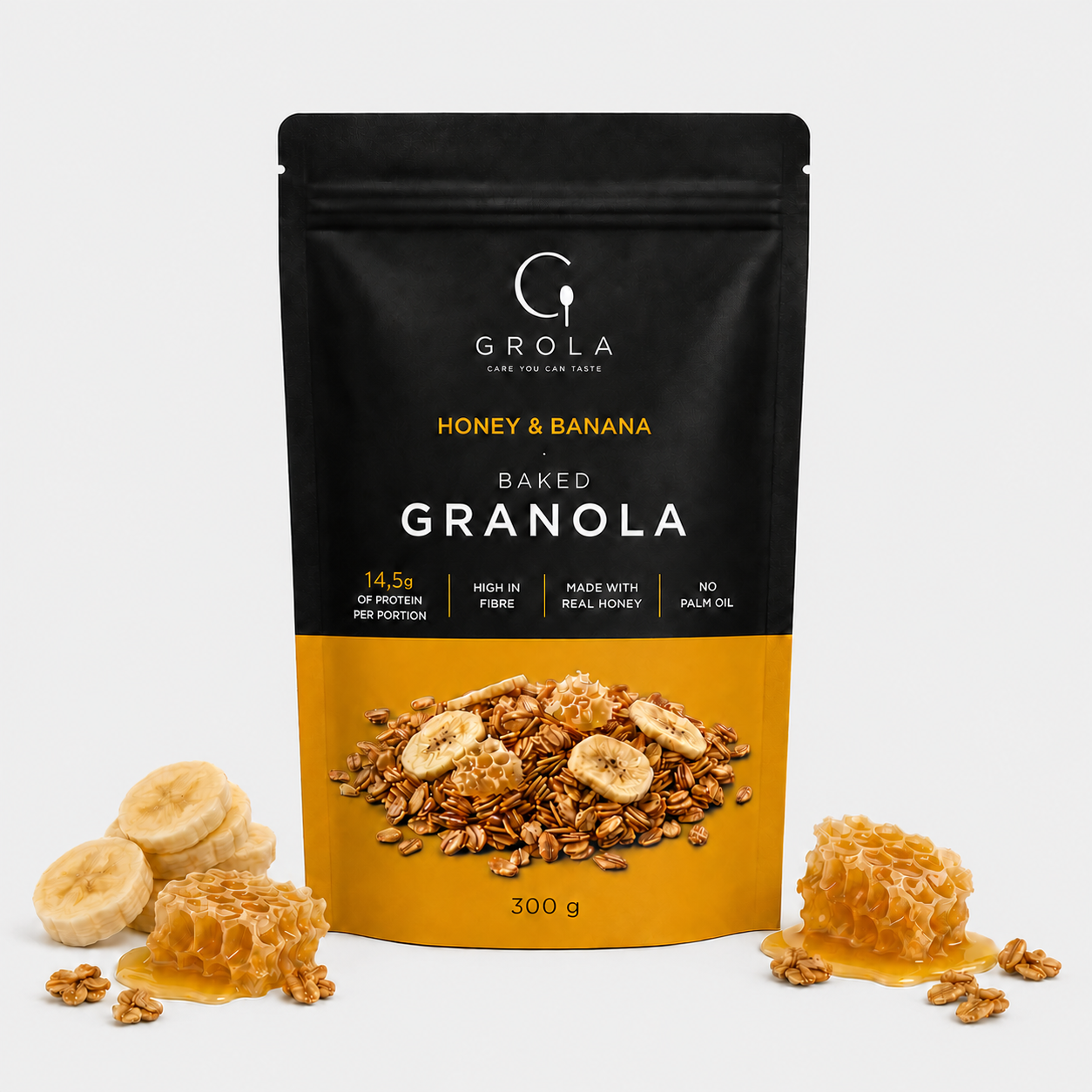 Honey & Banana Baked Granola